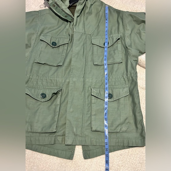 Like New GAP Olive Heavyweight Canvas Military Utility Field Jacket Men Unisex - Picture 12 of 16